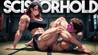 Head Scissor Humiliation - Rika Traps You Between Her Muscular Thighs And Decides Your Air