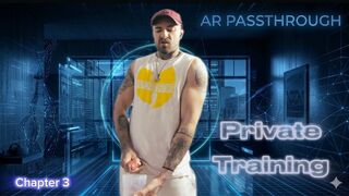 Solo Male AR Passtrough Clip - Naked Personal Training Sesion 8K Virtual Reality