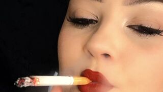 Double Inhale Cigarette Slow Deep Drags