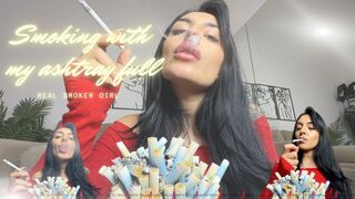 Smoking with my ashtray full