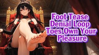 Foot Tease Denial Loop – Toes Own Your Pleasure | Goddess Hiyori
