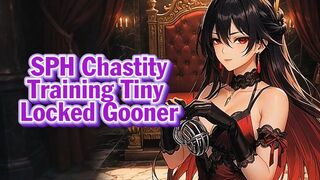 SPH Chastity Training – Tiny Locked Gooner | Goddess Hiyori