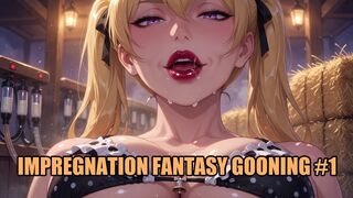 Impregnation Fantasy Gooning #1: Fertility Goddess' Eternal Hucow Breeding Goon