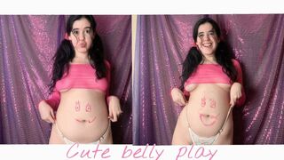 Cute belly play