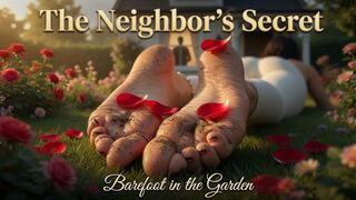 Foot Fetish Story - Secret Obsession With My Barefoot Neighbor's Dirty Garden Feet - Toes & Soles Tease