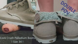 LittleShoes - Cock Crush Palladium Boots Size 34 | 023C