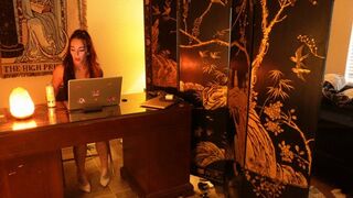 Waiting For The Shoe To Drop: (4k) 10 Minutes of Tantalizing Toes and the Ultimate Heel Tease—Watch the Clock as My Tan Office Pumps Hover on the Edge of a Drop
