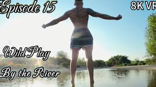 Outdoor Exhibitionist Muscle Dom – River Tease & Gooning POV 8K VR