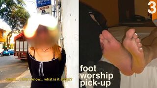 45YO MILF in White Sandals Is Picked Up in The Streets To Become My Foot Slut - Foot Worship Pick Up - 720P