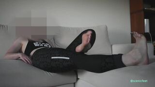 Pathetic stinky after gym foot worship