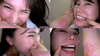 Kana Hoshi - Dr. Kana bites her assistant with all her might in an experiment to demonstrate the strength of her biting power - MOV
