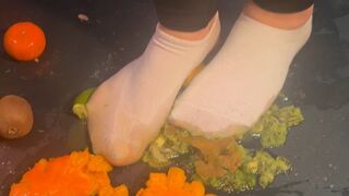 NO MERCY – I Crush Juicy Fruit With My Dirty White Socks ASMR Destruction