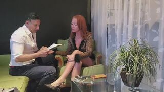Female Banker on Wall Street makes Male Banker her Sex Slave