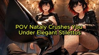 POV High Heel Boots Trampling - Nataly Crushes You Under Elegant Stilettos