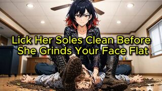 Combat Boot Dirty Tread Worship - Lick Her Soles Clean Before She Grinds Your Face Flat