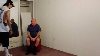 SOCK AND SNEAKER HUMILIATION - SKATER DUDE DOMINATES NERD