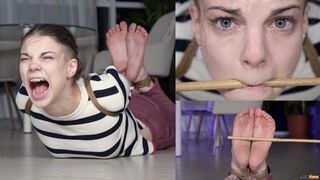 DESTROYED WET SOBBING MESS: BRUTAL BASTINADO TREATMENT (FHD)