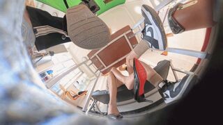 VR360 Three giants humiliate a dwarf under a table