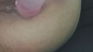 Deep Anal Stretching with LOUD Wet Sounds & Clear Dildo - Part 2