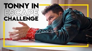 Tonny Tape in Escape Challenge (1080p) Gay Bondage - Gay Domination - Leather - Ropes - Gagged - BDSM