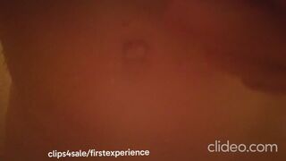 Shower, washing feet, water on pussy
