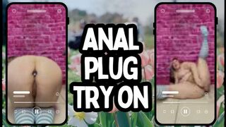 Anal Plug Try on
