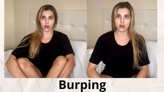 Burping - 76 burps in 10 minutes.