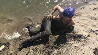 In Real Mud and Then Jump in the River