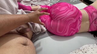 Hot Indian Stepsister in Tight Leggings Big Ass, Deep Throat Intense POV Creampie