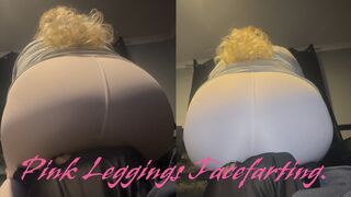 Pink Leggings Face Farting