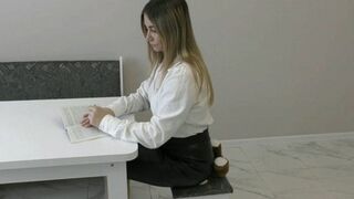 Farting on a large teddy bear, ignoring it MP4 HD 720p