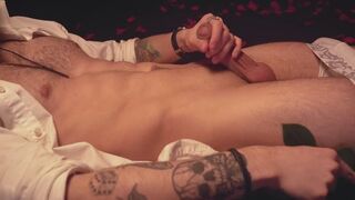 Rose Petals & Thick Cock Pleasure - Intense Solo Masturbation