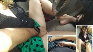 Custom Clip: Sienna Play and The Cameraman Can't Resist, Handjob and Footjob