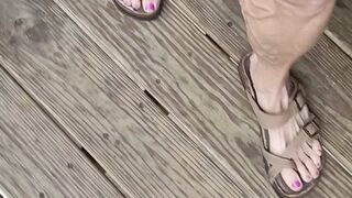 Tempest walking on deck