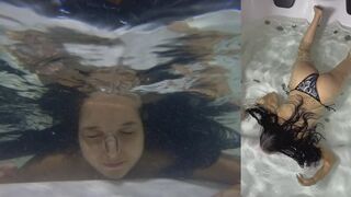 Dual-camera underwater breathing