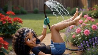 Samantha's Playful Garden Tease