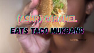 ASMR Caramel Eats Taco Mukbang