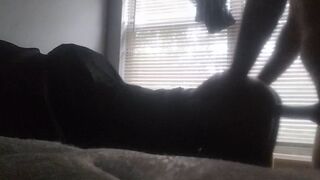 Another ugly Ebony pussy craving me. I drilled her pussy for 11min straight from the back, while her lame white man calls her phone multiple times