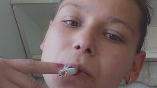 Natural Face & Nose Smoke Exhales | Relaxing Smoking Session