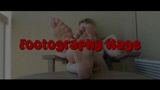Watching Ayla's Feet on the Balcony