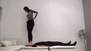 ELECTRA - You are a worm under my feet 2 - BRUTAL trampling, foot domination, face trampling, foot gagging