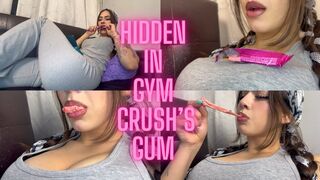 Hidden in my gym crush's gum unaware latina giantess