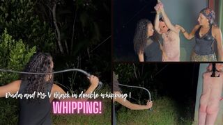 Duda and Ms V Black in double whipping (720p)