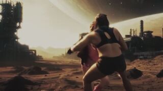 Borderland Babe # Space Sci-Fi Leather - Wellies and Miniskirts