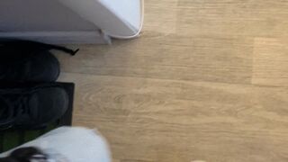 Teasing with sweaty feet!