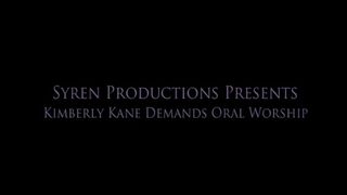 Kimberly Kane Demands Oral Worship (MOV)