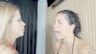 30 MINUTES OF AGONY RECEIVING A SPIT SHOT IN THE MOUTH -- BY LAVINIA PRINCESS - CLIP 6