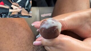 LatinaSolez - Drive-By Footjob Cumshot