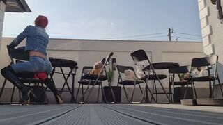 Teddy Bears Team Building Disaster- Chair Facesitting & Farting Surprise in Tight Jeans