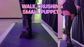 Walk Crushing Small Puppets in OnlyMaker Patent Tank Boots (Double Slave POV Version) - TamyStarly - Crush, Crushing, Walking, Unaware, Femdom, Giantess